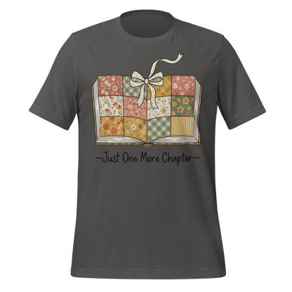 Just One More Chapter Book with Bow Design Tee