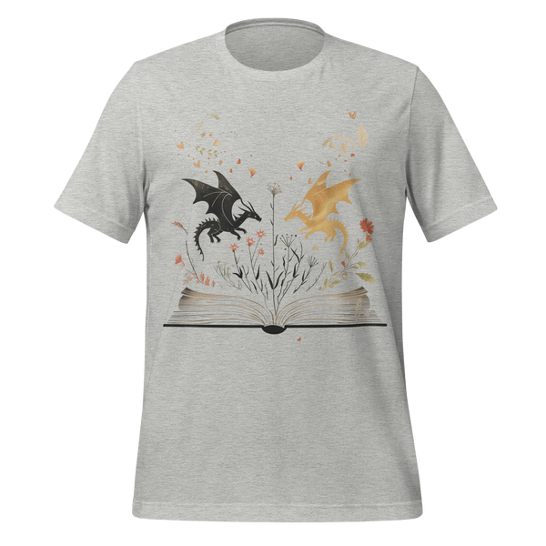 Dragon Reader Tee in Athletic Heather