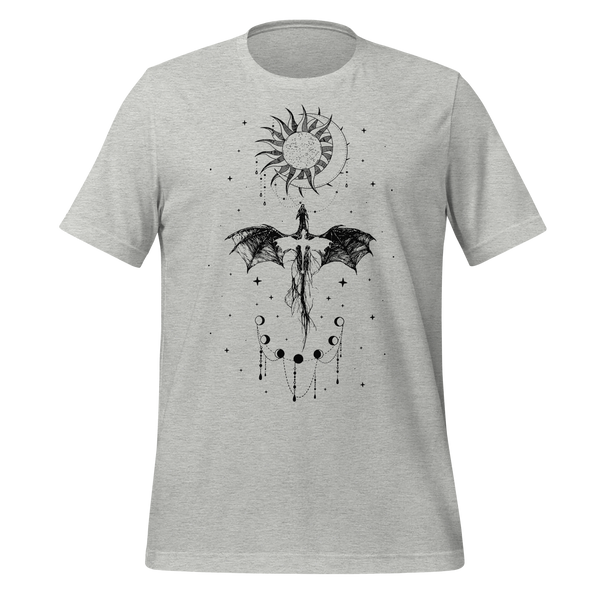 Fourth Wing Dragon Tee in Athletic Heather