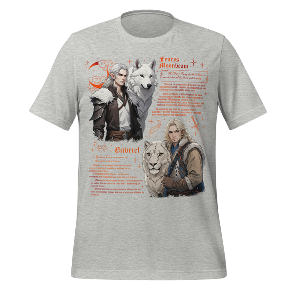 Wolf & Lion Tee in Athletic Heather