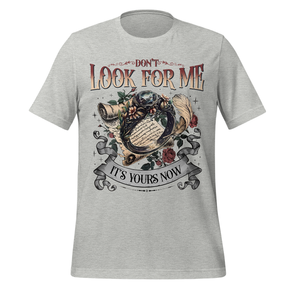 Xaden Riorson Letter Tee in Athletic Heather