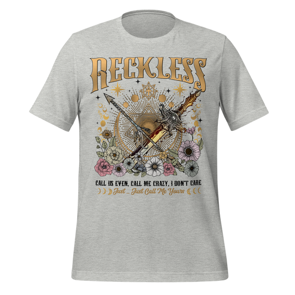 Reckless Romance Tee in Athletic Heather