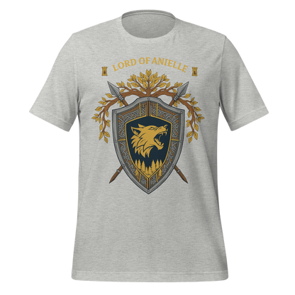 Lord Of Anielle Wolf Crest Shield Design Graphic Tee - MagicMerchEmporium