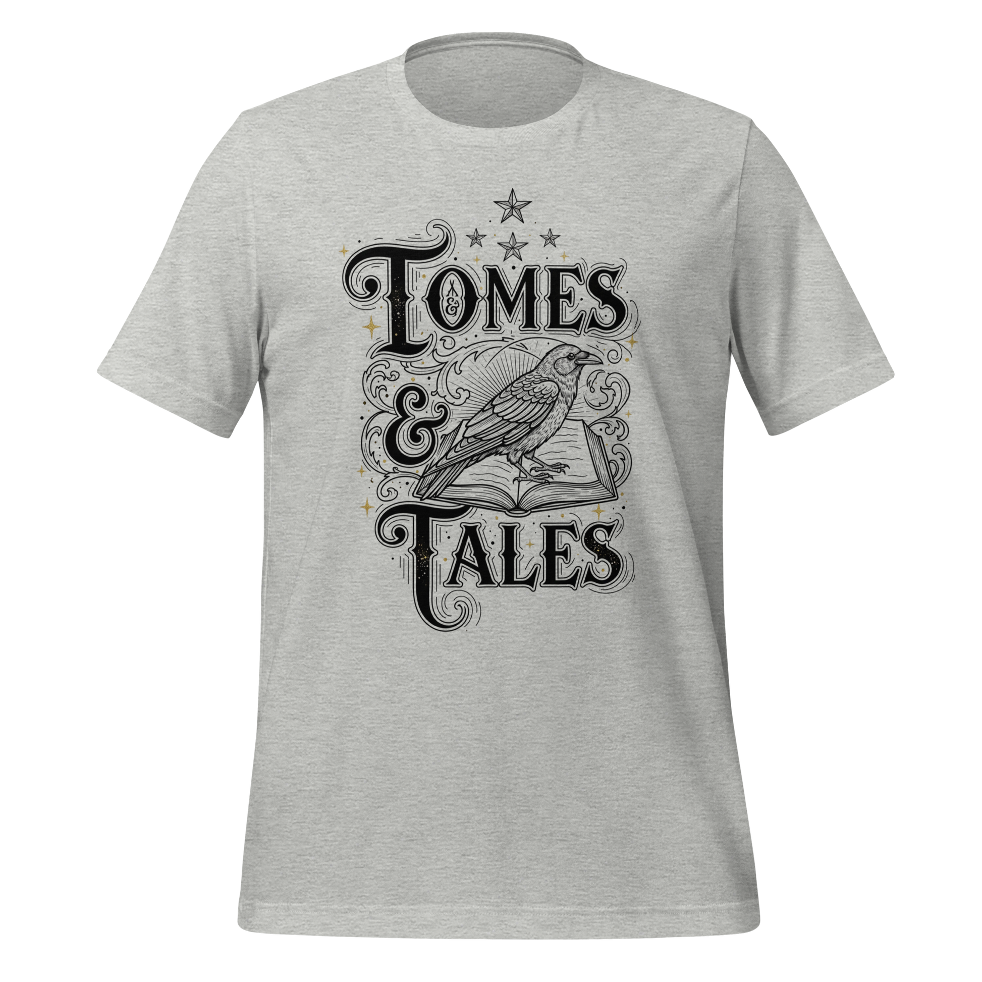 Tomes Tales Crow Tee - MagicMerchEmporium