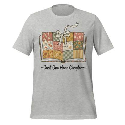 Just One More Chapter Book with Bow Design Tee
