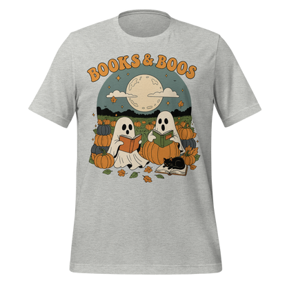 Books and Boos Ghosts Reading Tee