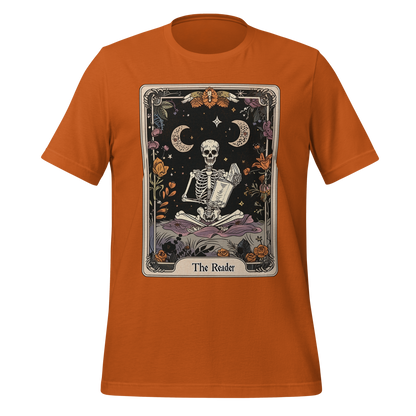 The Reader – Tarot Card Skeleton Tee