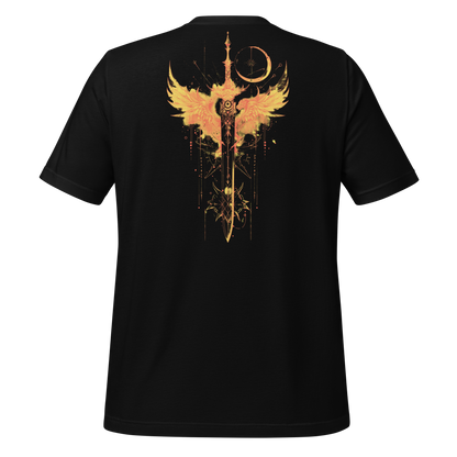 "Light It Up" Fantasy Sword and Wings Tee - MagicMerchEmporium