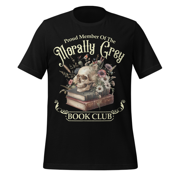 Morally Grey Book Club Tee in Black