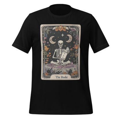 The Reader – Tarot Card Skeleton Tee