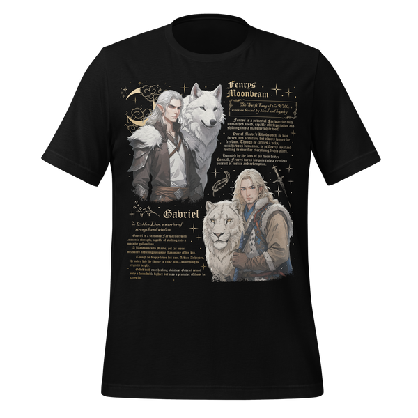 Wolf & Lion Tee in Black