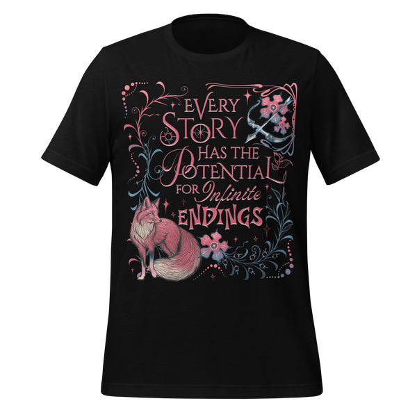 Evangeline Fox Tee in Black