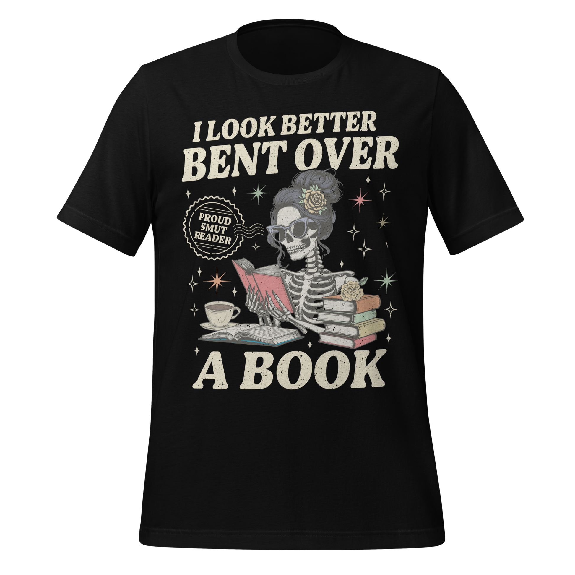 Smut Reader Skeleton Tee - MagicMerchEmporium