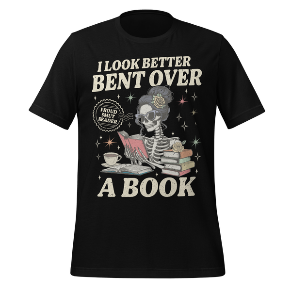 Smut Reader Skeleton Tee in Black