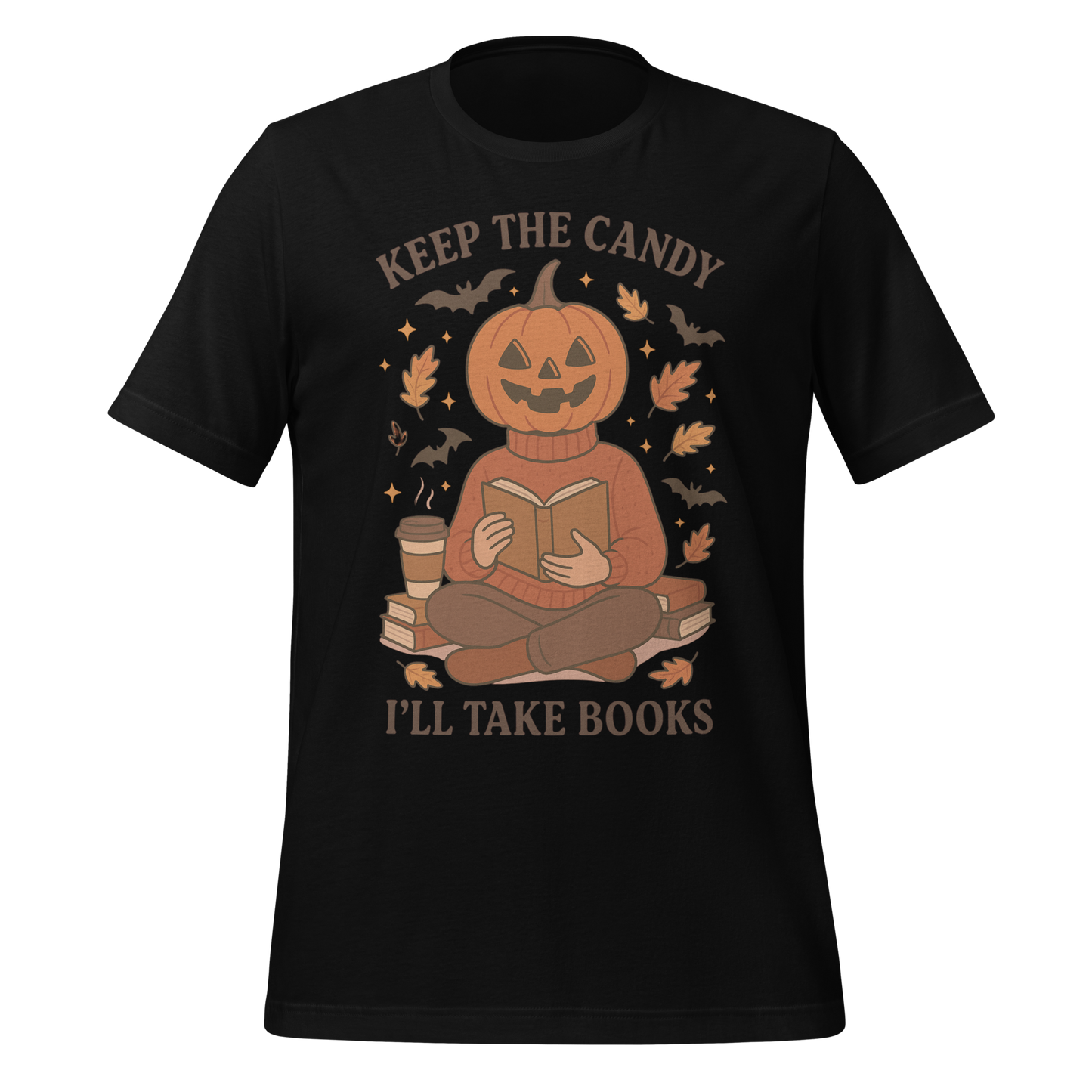 Pumpkin Book Lover Halloween Tee