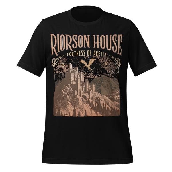 Riorson House Fortress of Aretia Tee in Black