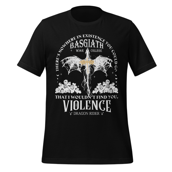 Violence Dragon Rider Tee in Black