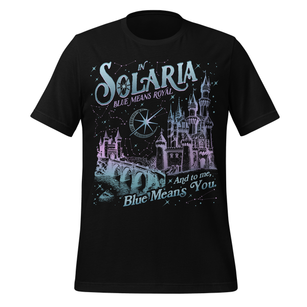 Solaria Royal Blue Tee in Black