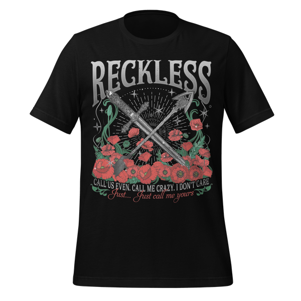 Reckless Romance Powerless Book Club Tee in Black