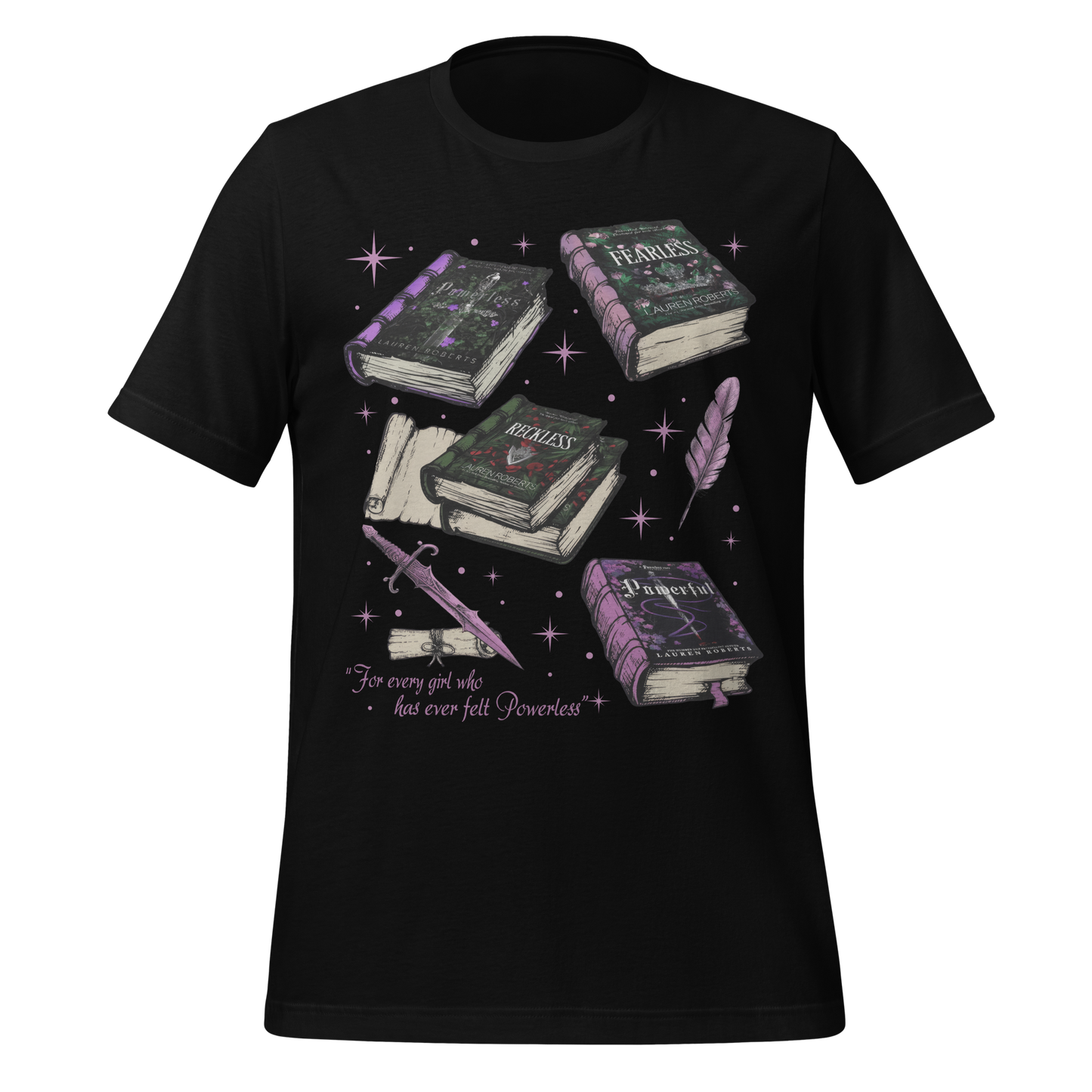 Powerless Book Stack Tee