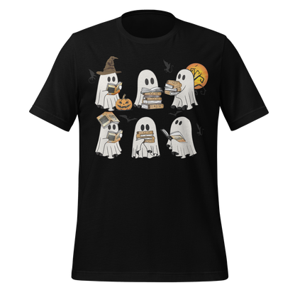 Fourth Wing Ghosts Reading Books Tee - MagicMerchEmporium