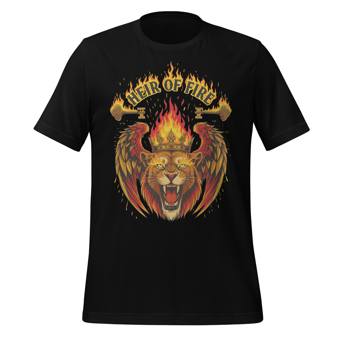 Heir Of Fire Crowned Lion Tee - MagicMerchEmporium