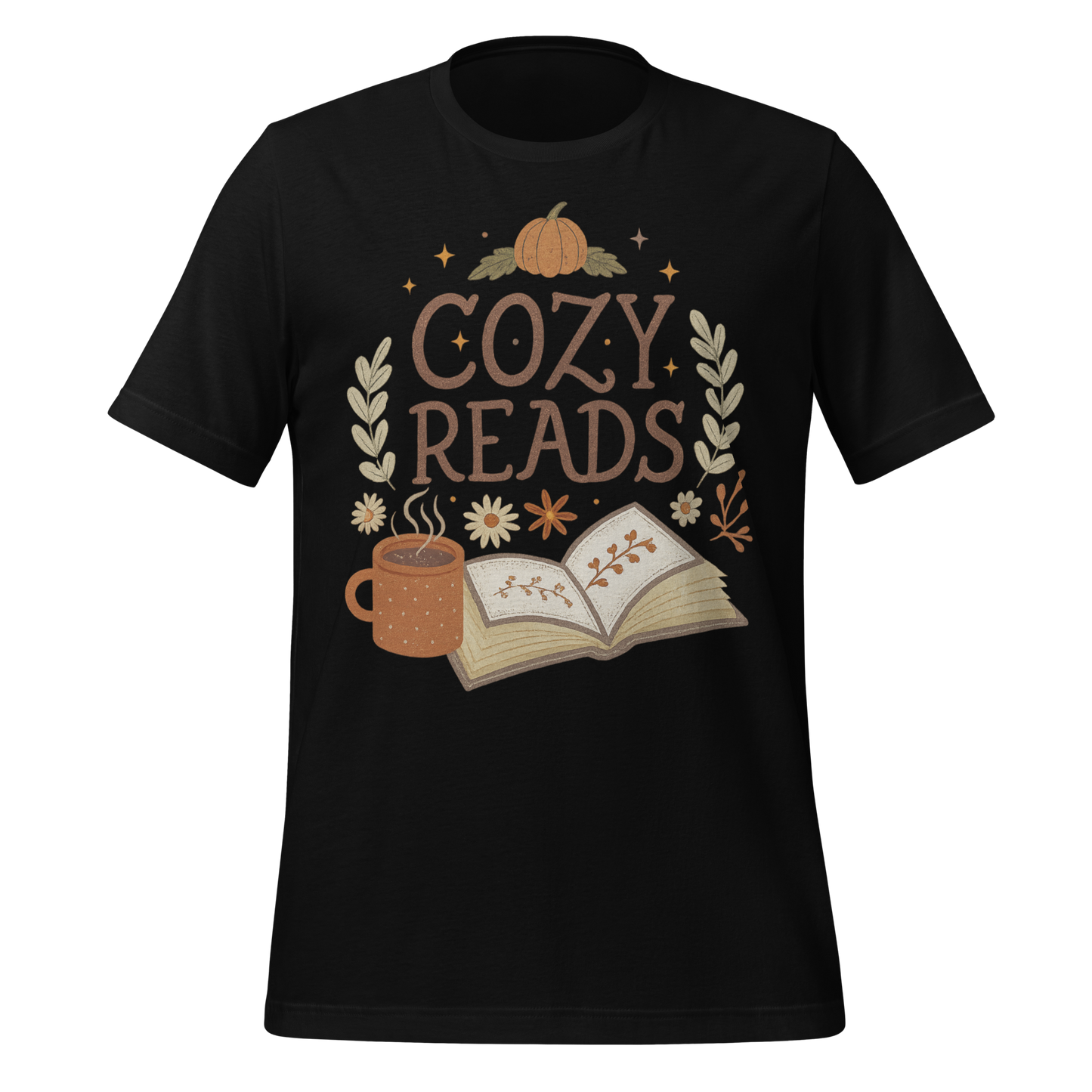 Cozy Reads with Pumpkin and Coffee Tee