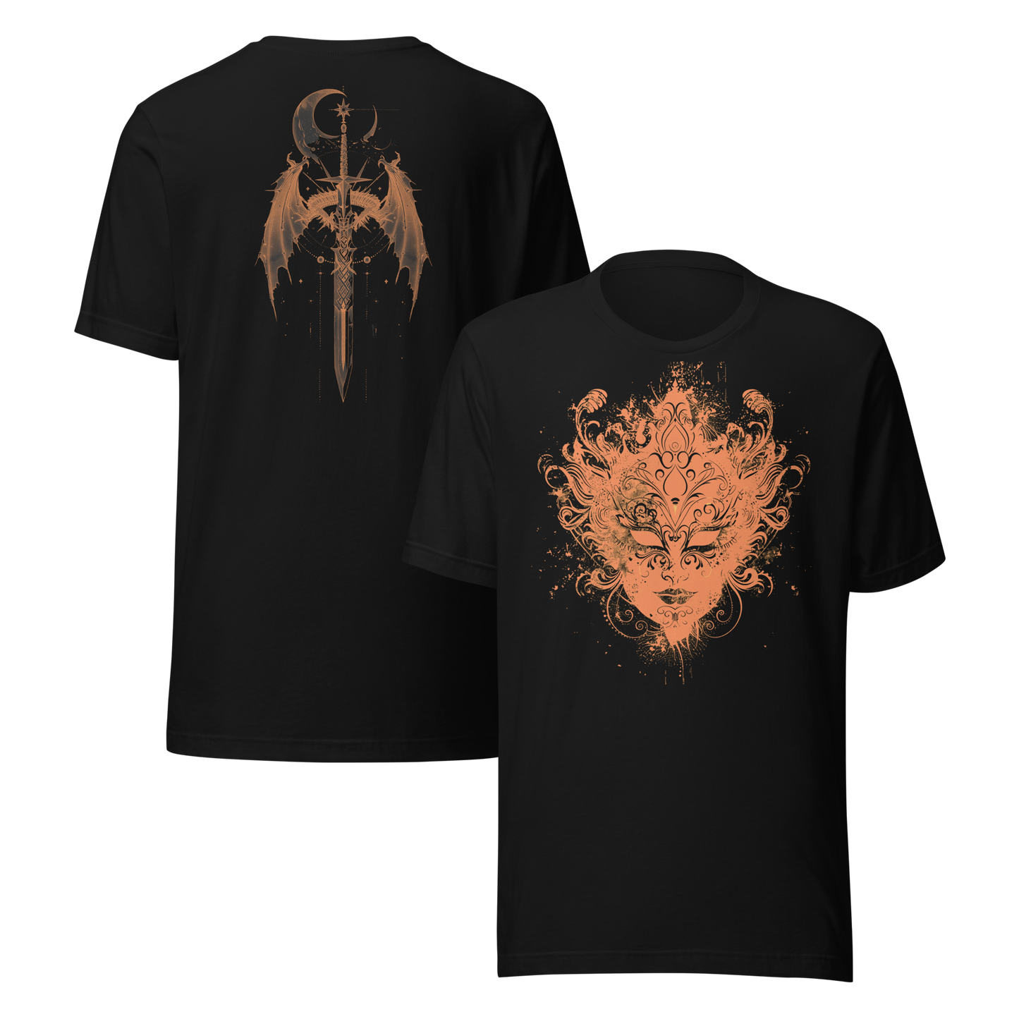 Nesta Archeron: Valkyrie Mask and Sword Tee