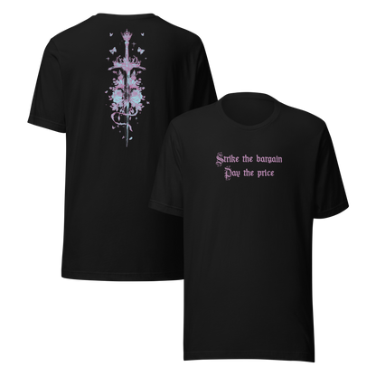 Quicksilver Strike the Bargain, Pay the Price Tee - MagicMerchEmporium