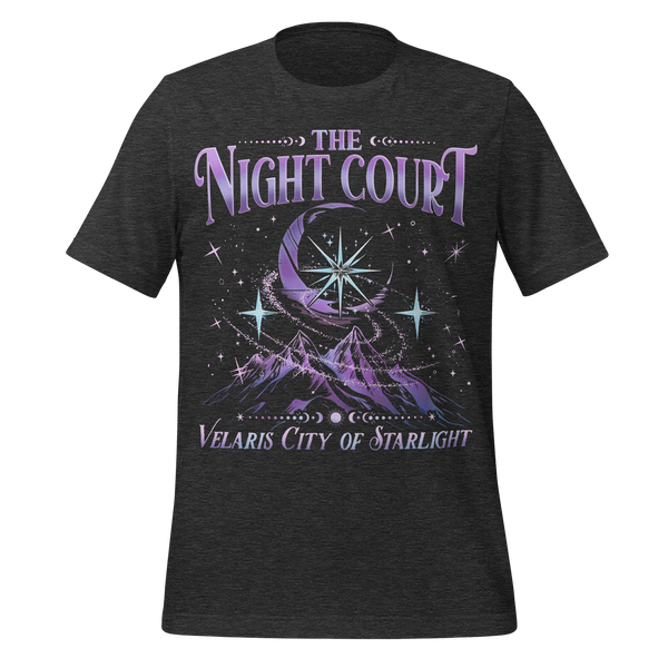 Night Court Tee in Dark Grey Heather