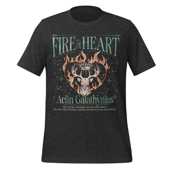 Fireheart Tee in Dark Grey Heather