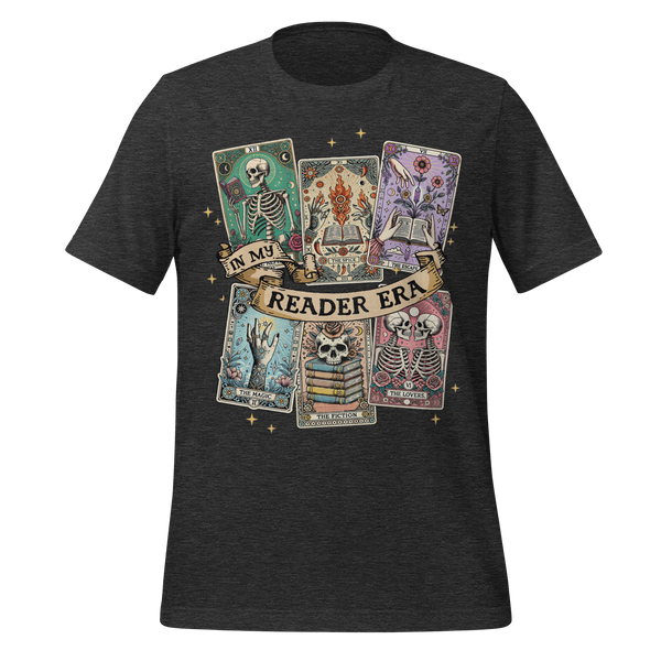 Halloween Tarot Book Club Tee in Dark Grey Heather