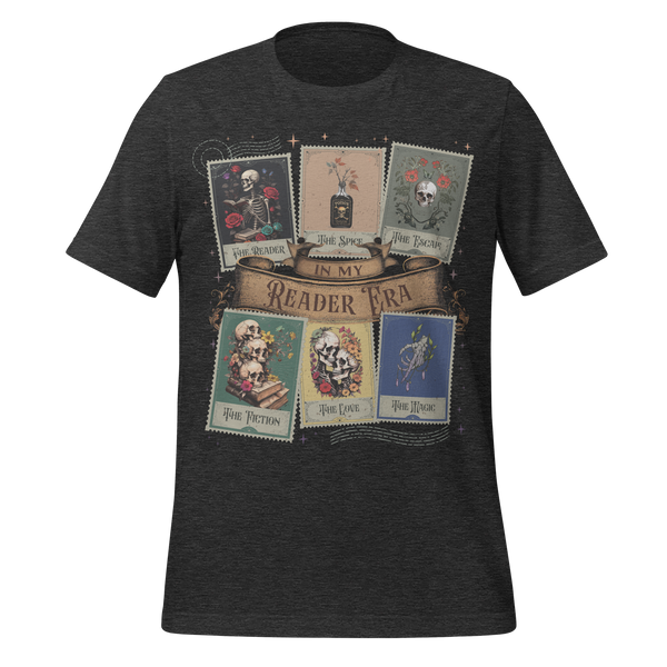 “In My Reader Era” Tarot Card Tee in Dark Grey Heather