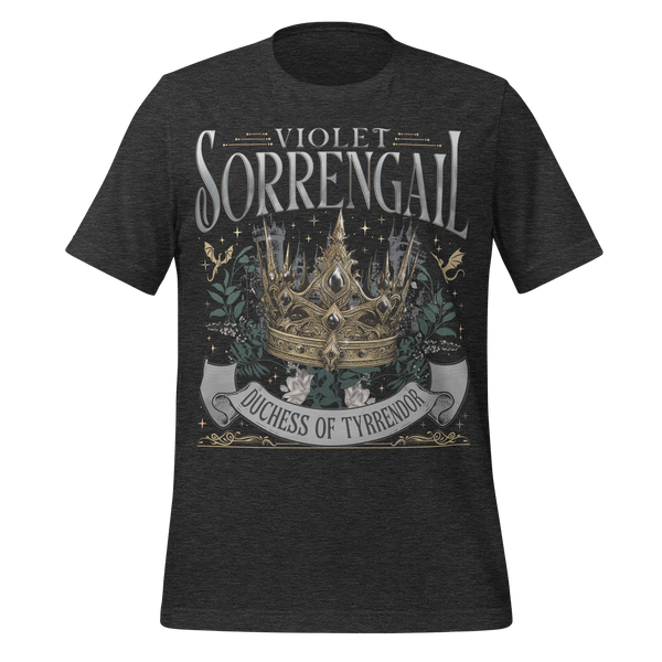 Duchess of Tyrrendor Tee in Dark Grey Heather