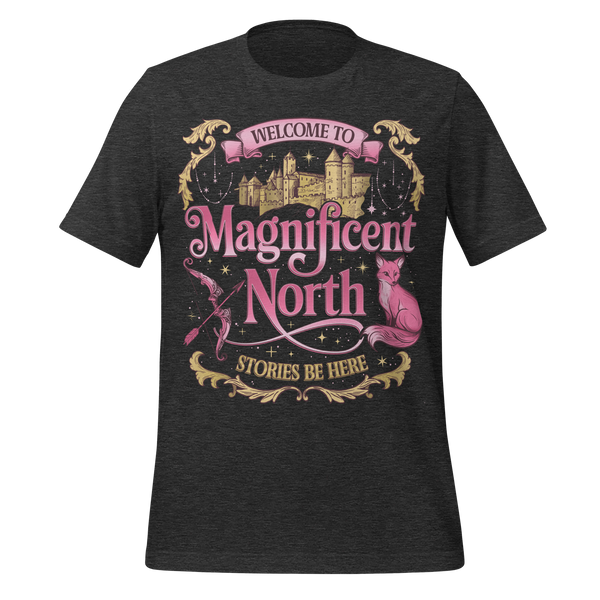 Magnificent North Tee in Dark Grey Heather