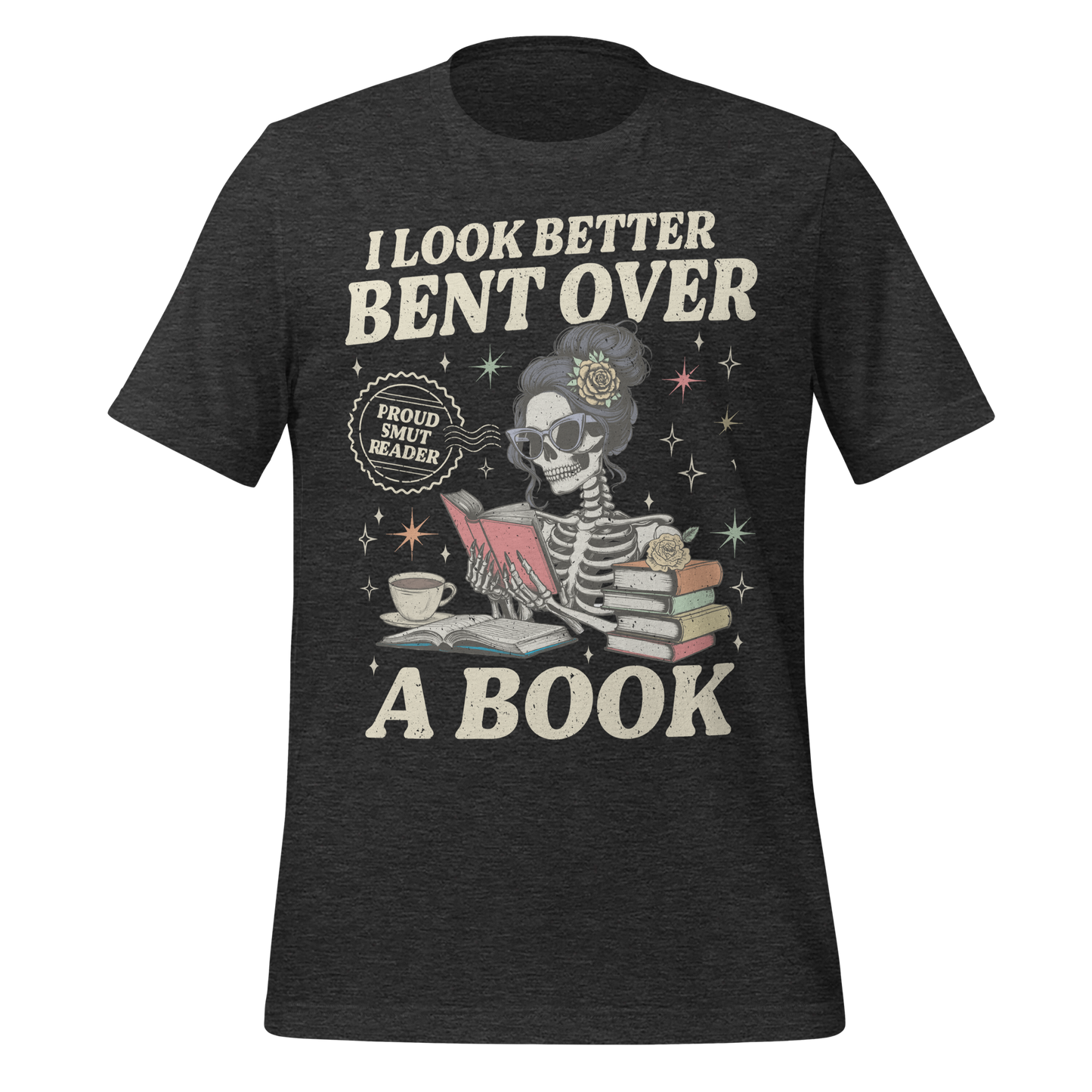 Smut Reader Skeleton Tee - MagicMerchEmporium