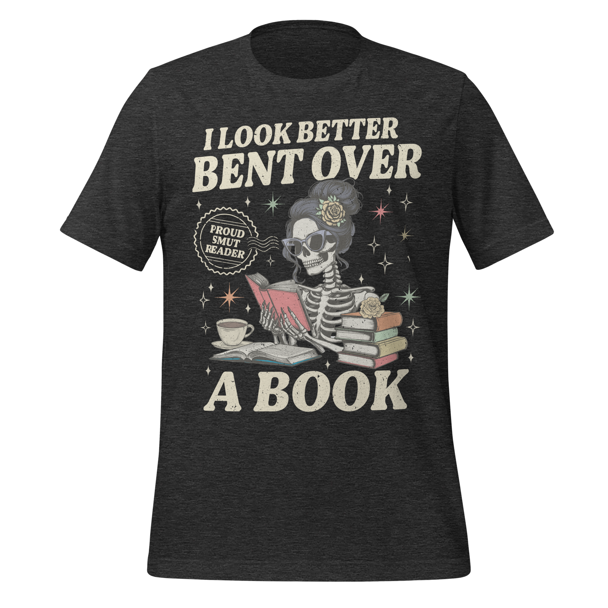 Smut Reader Skeleton Tee - MagicMerchEmporium