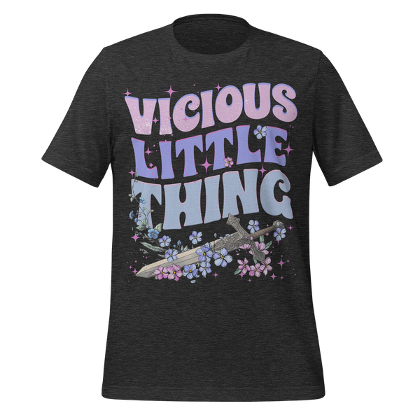 Vicious Little Thing Tee in Dark Grey Heather