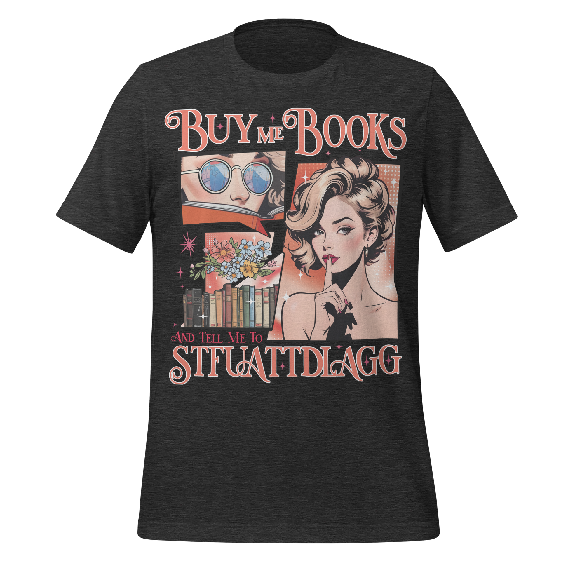 Buy Me Books & Shut Me Up Tee - MagicMerchEmporium
