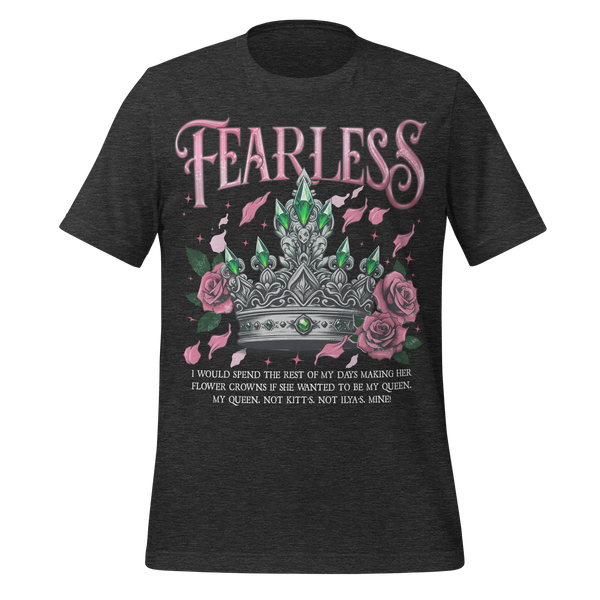 Fearless Queen Tee in Dark Grey Heather
