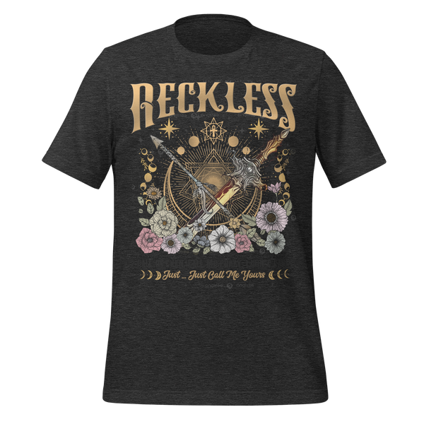 Reckless Romance Tee in Dark Grey Heather