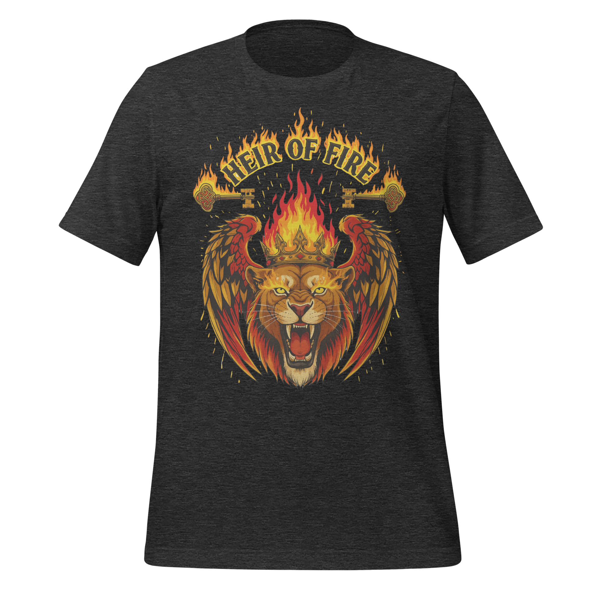 Heir Of Fire Crowned Lion Tee - MagicMerchEmporium