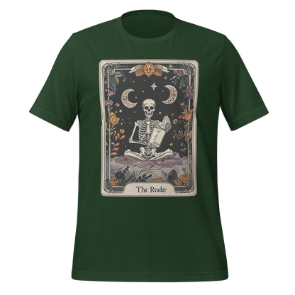 The Reader – Tarot Card Skeleton Tee