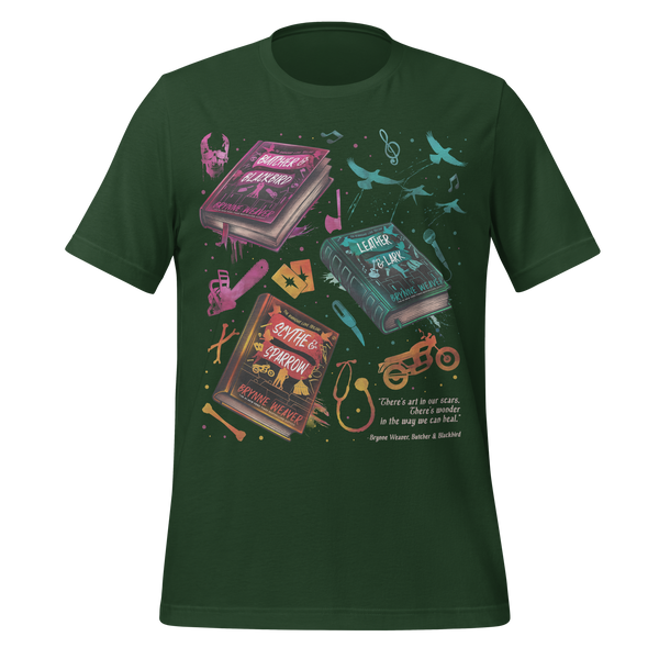 Brynne Weaver Book Tee in Forest