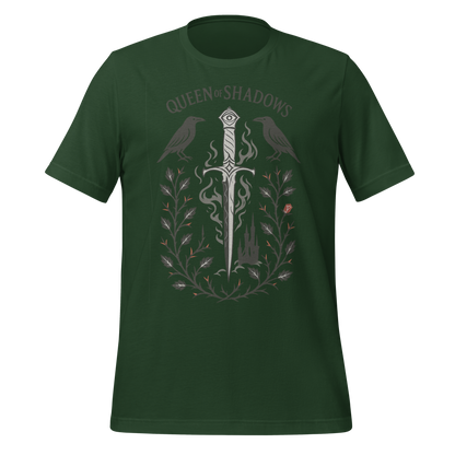 Queen of Shadows With Ravens And Sword Tee