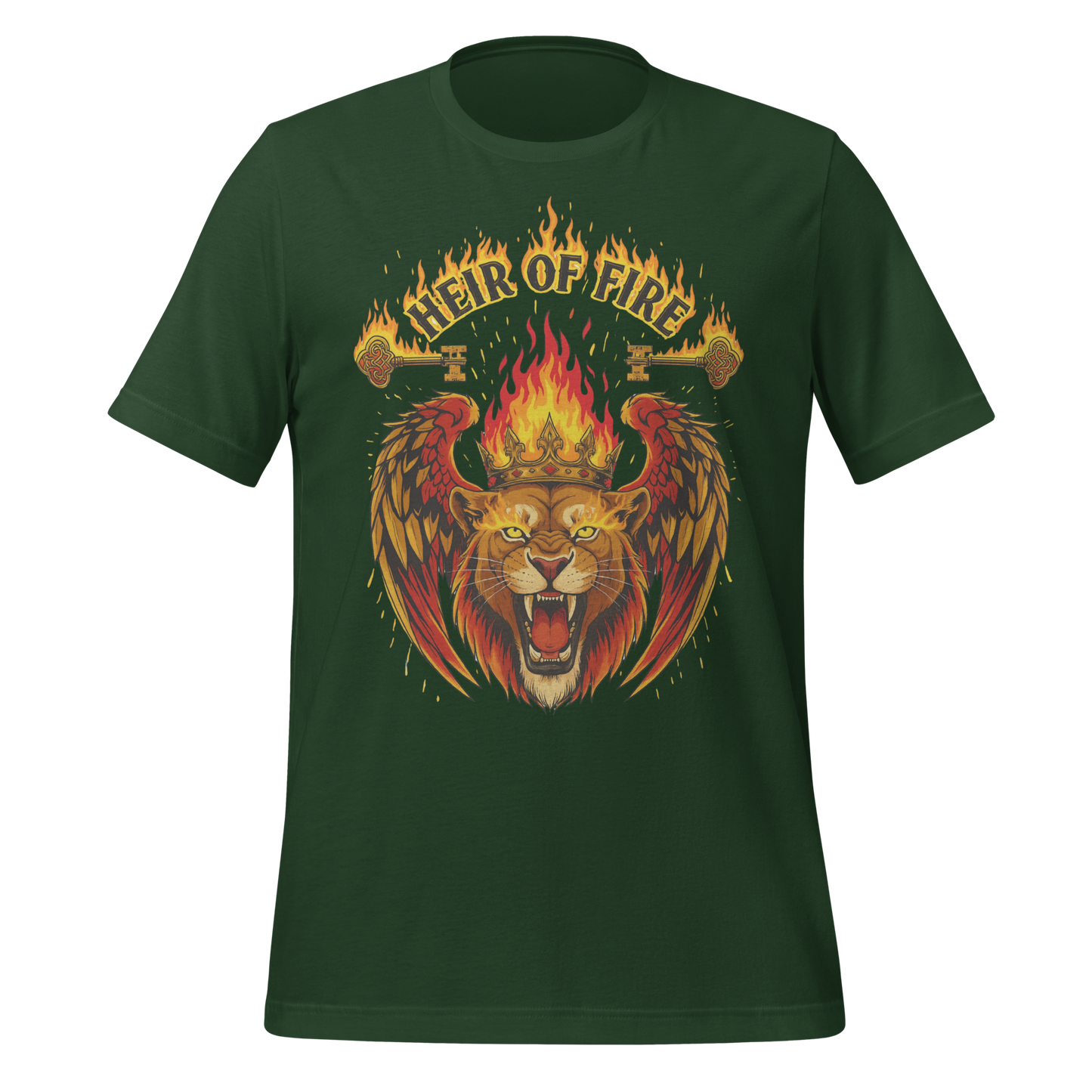 Heir Of Fire Crowned Lion Tee - MagicMerchEmporium