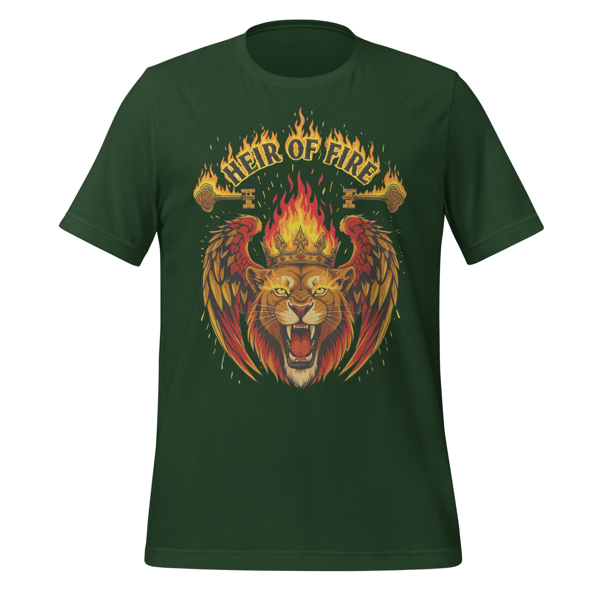 Heir Of Fire Crowned Lion Tee - MagicMerchEmporium