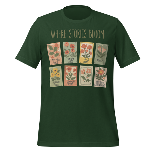 Where Stories Bloom Tee