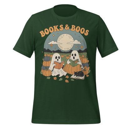 Books and Boos Ghosts Reading Tee
