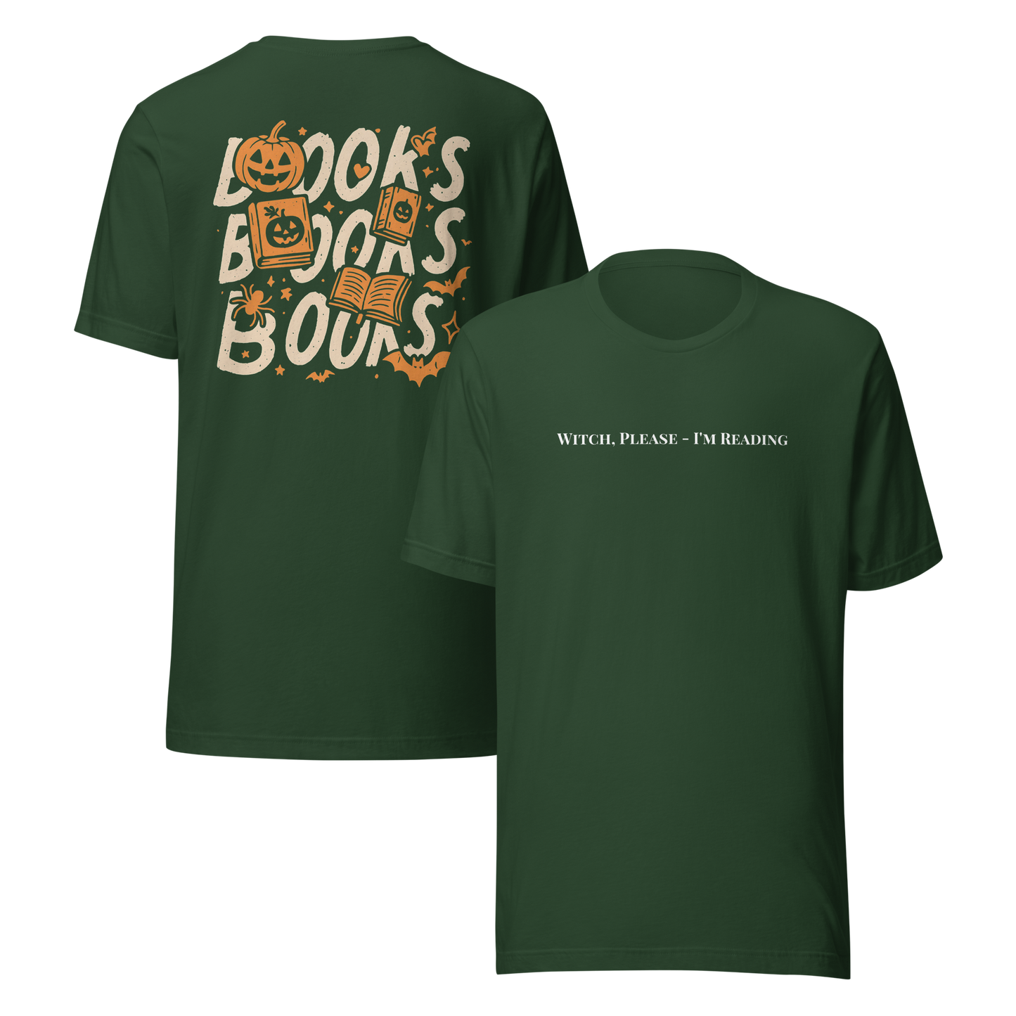 Books & Pumpkins Halloween Tee